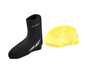 VAUDE Shoecover Pallas III, Black, 40-43 Nero 40/43 EU, Copricasco Neon Yellow Taglia Unica