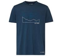 Vaude Tekoa Wool - T-shirt- uomo Blue/Blue M