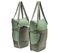 VAUDE TwinShopper - Borsa da bicicletta con pratica possibilità di negozio, 44 litri - Borse utilizzabili singolarmente - inclusa copertura antipioggia