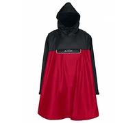Vaude Poncho Valero (Dimensione S, Rosso)