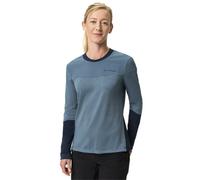 Vaude W Moab LS Pro - maglia a maniche lunghe MTB - donna I46 D42 Blue/Grey woman Grüner Knopf,Myclimate,Vaude Green Shape,Recycled Materials
