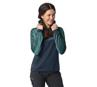 Vaude W Qimsa LS II - maglia ciclismo manica lunga - donna I48 D44 Green/Blue woman Bluesign,Vaude Green Shape,Fair Wear Foundation,Recycled Materials,Myclimate