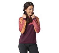 Vaude W Qimsa LS II - maglia ciclismo manica lunga - donna I48 D44 Purple/Red/Orange woman Bluesign,Vaude Green Shape,Fair Wear Foundation,Recycled Materials,Myclimate