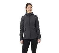 Vaude Wo Idris Fleece Hoody - felpa in pile - donna I42 D38 Black woman Recycled Polyester,Vaude Green Shape,Grüner Knopf