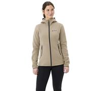 Vaude Wo Idris Fleece Hoody - felpa in pile - donna I46 D42 Beige woman Recycled Polyester,Vaude Green Shape,Grüner Knopf