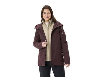 Vaude Wo Mineo 3in1 - giacca trekking - donna Red/Light Brown I44 D40