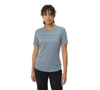 Vaude Wo Qimsa Logo - maglia ciclismo - donna 42 Light Blue woman Recycled Polyester,Vaude Green Shape,Bluesign