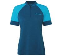 Vaude Bike Altissimo Q-zip Short Sleeve Jersey Blu 40 / Regular Donna