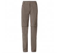 Vaude - Women's Farley Stretch Zip Off T-Zip Pants II - Pantaloni da trekking 46 - Regular grigio/marrone