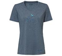 Vaude Skomer Print Iii Short Sleeve T-shirt Blu 34 Donna