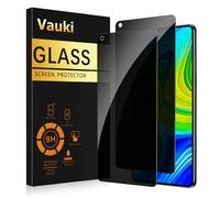 Vauki 2 Pezzi Privacy Vetro Temperato per Xiaomi Redmi Note 9 4G,Pellicola Protettiva Anti-Spy,Durezza 9H,Anti-Graffio,Senza Bolle,Schermo Protezione Anti-Spia Pellicola per Xiaomi Redmi Note 9 4G