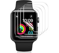 Vauki 4 Pezzi Pellicola Protettiva Compatibile con Apple Watch Series 3/2/1 42mm, Morbido Trasparente HD TPU Proteggi Schermo Ultra Sottile Senza Bolle, Anti-Scratch, Touch Sensibile