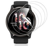 Vauki 4 Pezzi Pellicola Protettiva Compatibile con Garmin Venu 2, Morbido Trasparente HD TPU Proteggi Schermo Ultra Sottile Senza Bolle, Anti-Scratch, Touch Sensibile