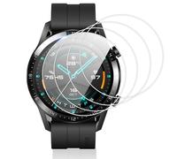 Vauki 4 Pezzi Vetro Temperato per Huawei Watch GT 2 46mm/GT 3 46mm, Durezza 9H Pellicola Protettiva, Antigraffio Senza Bolle Ultra HD Chiaro Installazione Facile Sensibile al tocco Vetrino Protezione