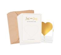 Vauki 6 Carte grattaci gratta e vinci personalizzato,cartoline compleanno c. buste,carte sorpresa,regalo personalizzato per uomo e donna,perfetto per inviti matrimonio,compleanno e Natale,formato A6