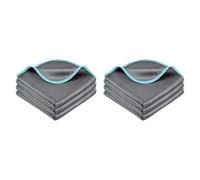 Vauki 6 Pezzi Panni Pulizia per Finestre, Panni in Carbone, Panni in Microfibra per Auto, Panni per Finestre Senza Strisce, Panni di Pulizia Magici, Panni Multifunzionali in Microfibra, per Cucina