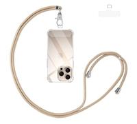 Vauki Cordino per Cellulare Telefono Universale Tracolla Regolabile Collana Collo Nylon Catena Laccio per Cellulare e Patch Telefono per Maggior Parte Smartphone IPhone Samsung Huawei Xiaomi, Oro