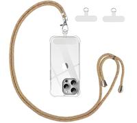 Vauki Cordino per Cellulare Universale con 2 Patch, Tracolla da Collo Nylon Collana Regolabile e Rimovibile, Catena per Maggior Parte Smartphone, Corda per iPhone Samsung Google, Arcobaleno