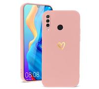 Vauki Cover per Huawei P30 Lite/Nova 4e, Ultra Sottile Silicone TPU Morbido Carino Amore Cuore Disegni Custodia per Huawei P30 Lite Antiurto Protezione Fotocamera Case per Ragazze Donna, Rosa