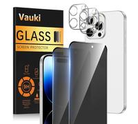 Vauki Opaca Pellicola Privacy per iPhone 14 Pro con Protezione Fotocamera,Anti Spy Vetro Temperato Opaco Durezza 9H HD Anti-riflesso Anti-impronta Anti-Spia Vetrino Protettiva Schermo,2 + 2 Pezzi