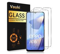 Vauki Set di 2 vetri temperati per Oppo A16/A16s/A54s, pellicola protettiva HD trasparente, durezza 9H, ultra resistente, anti graffio, con alta trasparenza al 99% senza bolle, 6,52"