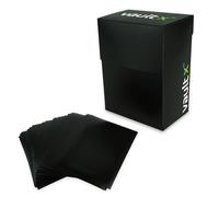 Vault X Deck Box per Carte da Collezione e 100 Bustine Nere, Contiene 80+ Carte