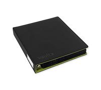 Vault X Raccoglitore a 3 Anelli per Carte da Collezione, Compatibile con Pagine a 9 Tasche, 540 Carte, Materiale Exo-Tec, Raccoglitore con Clip ad Anello D, TCG (Nero/Verde Elettrico, Slim)