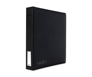 Vault X Raccoglitore a 3 Anelli per Carte da Collezione, Compatibile con Pagine a 9 Tasche, 540 Carte, Materiale Exo-Tec, Raccoglitore con Clip ad Anello D, TCG (Nero/Verde Elettrico, Slim)