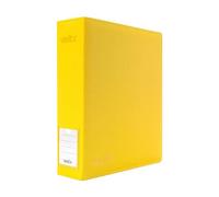 Vault X Raccoglitore a 3 Anelli per Carte da Collezione, Compatibile con Pagine a 9 Tasche, 900 Carte, Materiale Exo-Tec, Apertura Facile, Raccoglitore con Clip ad Anello D, TCG (Giallo, Grande)