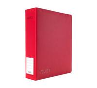 Vault X Raccoglitore a 3 Anelli per Carte da Collezione, Compatibile con Pagine a 9 Tasche, 900 Carte, Materiale Exo-Tec, Apertura Facile, Raccoglitore con Clip ad Anello D, TCG (Rosso, Grande)