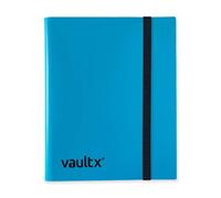 Vault X Raccoglitore per Carte da Collezione a 9 Tasche con Cinturino, 360 Carte, Formato Standard, 20 Pagine a Caricamento Laterale, Raccoglitore per Giochi di Carte Collezionabili, Sport, TCG (Blu)