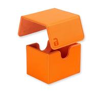 Vault X Scatola Deck Box a Caricamento Laterale, 100+ Carte, Materiale Premium Exo-Tec, Contenitore per Carte da Collezione, Coperchio Magnetico, per MTG Commander, TCG (Arancione)