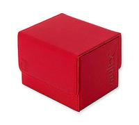 Vault X Scatola Deck Box a Caricamento Laterale, 100+ Carte, Materiale Premium Exo-Tec, Contenitore per Carte da Collezione, Coperchio Magnetico, per MTG Commander, TCG (Rosso)