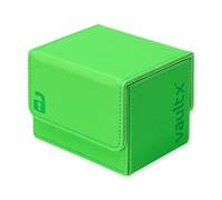 Vault X Scatola Deck Box a Caricamento Laterale, 100+ Carte, Materiale Premium Exo-Tec, Contenitore per Carte da Collezione, Coperchio Magnetico, per MTG Commander, TCG (Verde neon)