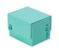 Vault X Scatola Deck Box a Caricamento Laterale per Carte da Collezione, 100+ Carte con Bustine, Materiale Premium Exo-Tec, Contenitore, Coperchio Magnetico, MTG Commander, TCG (Verde menta)
