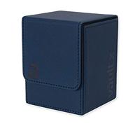 Vault X Scatola Deck Box Rigida per Carte da Gioco, 80+ Carte, Materiale Exo-Tec, Contenitore per Carte da Collezione, Coperchio Magnetico, per MTG Commander, TCG (Blu)