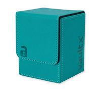 Vault X Scatola Deck Box Rigida per Carte da Gioco, 80+ Carte, Materiale Exo-Tec, Contenitore per Carte da Collezione, Coperchio Magnetico, per MTG Commander, TCG (Verde acqua)