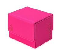 Vault X Seitlich ladbare Deckbox für Trading Cards, 100+ Karten mit Hüllen, Premium Exo-Tec-Material, Kartenaufbewahrungsbox mit Abnehmbarem Magnetdeckel, für MTG Commander Spiel, TCG (Rosa neon)