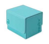 Vault X Seitlich ladbare Deckbox für Trading Cards, 100+ Karten mit Hüllen, Premium Exo-Tec-Material, Kartenaufbewahrungsbox mit Abnehmbarem Magnetdeckel, für MTG Commander Spiel, TCG (Blu pastello)