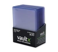 Vault X Toploader 35pt per Carte da Collezione, Premium Extra Spessi, Portacarte Rigidi Senza Giunture 3" x 4", Bustine Rigide, Protezione Trasparente TCG (Confezione da 25)