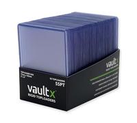 Vault X Toploader 55pt per Carte da Collezione, Premium Extra Spessi, Portacarte Rigidi Senza Giunture 3" x 4", Bustine Rigide, Protezione Trasparente TCG (Confezione da 50)