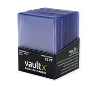 Vault X Toploader 75pt per Carte da Collezione, Premium Extra Spessi, Portacarte Rigidi Senza Giunture 3" x 4", Bustine Rigide, Protezione Trasparente TCG (Confezione da 25)