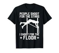 Vaulting Divertente palo del caveau per Il Pavimento Maglietta