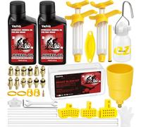Vautvis Kit Spurgo Freni per Shimano, Kit Spurgo Freni per MTB, Kit di Attrezzi per Bicicletta, Incluso 150 ML di Liquido Olio Minerale per Freni, Imbuto