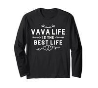 Vava Life Is The Best Life For Grandma Mom Mothers Day Maglia a Manica