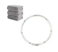 VaVaVia Lazy Susan, Piatto Girevole in Acciaio Inossidabile Argentato, Cuscinetto a Sfera, 59 cm