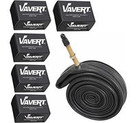 Vavert 700 x 18-25c camere d'Aria per Bici da Strada-Valvola, Pacchetto Tubi Interni Unisex, Nero, 60mm Presta Valve