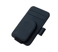 VAVGKDKPZB Custodia Universale da Auto per Auto Multifunzionale Parasole Porta Occhiali Creativo Sole Custodia Portaoggetti Clip Magnetica Penna Carta Custodias Occhiali(Black)