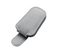 VAVGKDKPZB Custodia Universale da Auto per Auto Porta Occhiali da Sole Clip per Visiera Parasole Custodia Pelle Supporto Magnetico Biglietto Carta Accessori Custodias Occhiali(Gray)