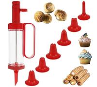 VAVPUP Cookie press set kit di pressa per biscotti fai -da -te con 6 punte di glassazione rimovibile decorazione di biscotti pressa kit per produttori di biscotti multifunzionali per la produzione e d